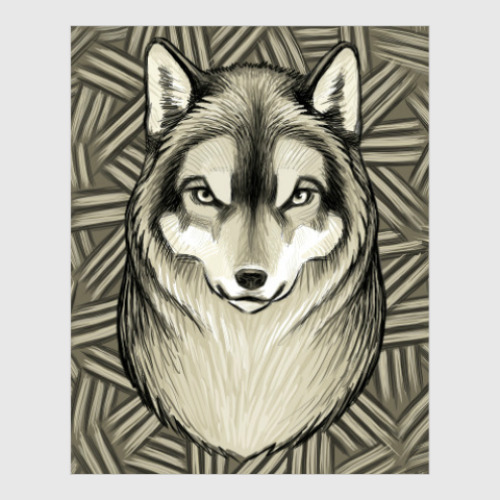 Постер с принтом Волк