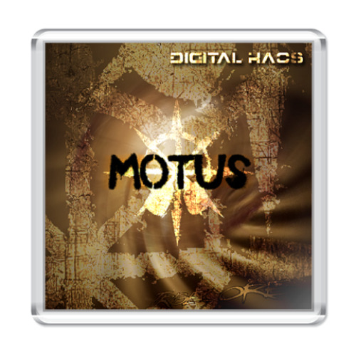 Магнит с принтом motus