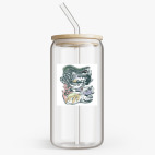 Банка с бамбуковой крышкой