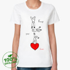 Женская футболка органик