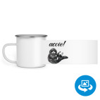 Кружка металлическая белая (круговая запечатка)