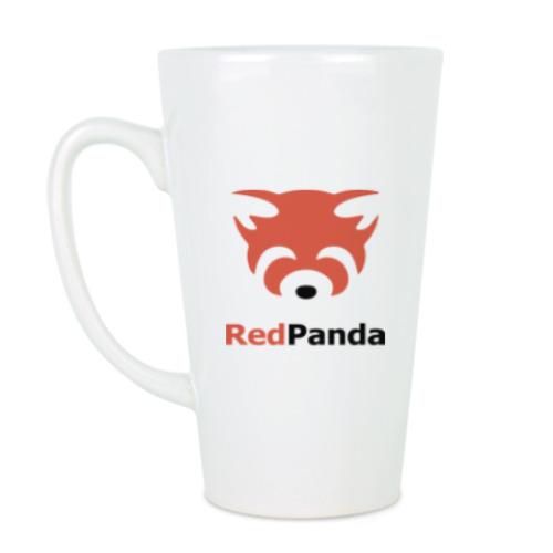 Чашка Латте с принтом Red Panda