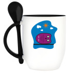 Кружка с ложкой