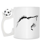 Кружка с футбольным мячиком