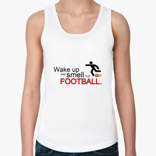 Женская майка с принтом Smell The Football