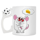 Кружка с футбольным мячиком