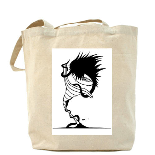 Сумка шоппер с принтом цветок