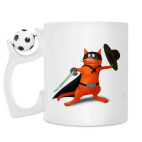 Кружка с футбольным мячиком