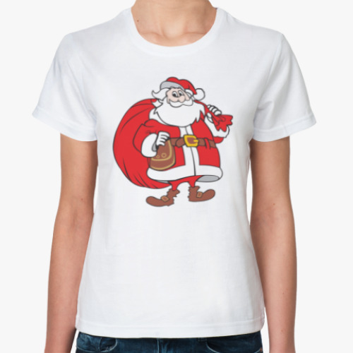 Классическая футболка Санта Клаус
