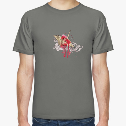 Футболка с принтом Бумажный журавлик