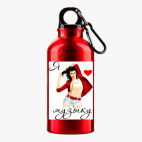 Металлическая бутылка 400 мл UV-DTF