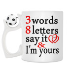 Кружка с футбольным мячиком