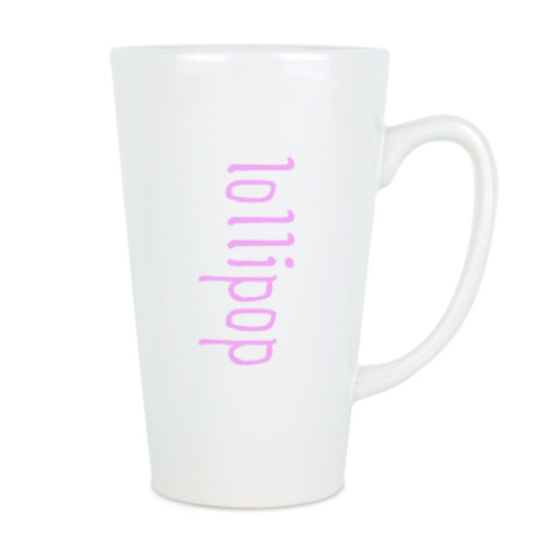 Чашка Латте с принтом Lollipop ( Леденец )