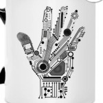 Рука инженера. Цифровой принт