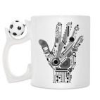Кружка с футбольным мячиком