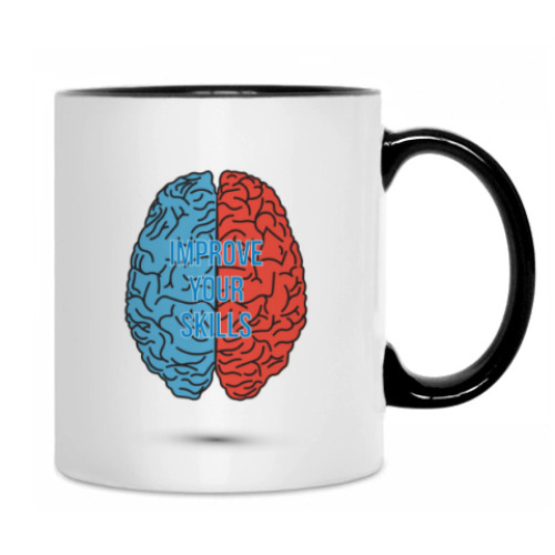 Кружка с принтом improve your skills