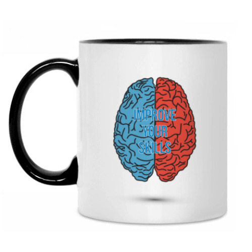 Кружка с принтом improve your skills