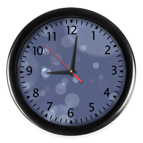 Настенные часы с принтом Мерцание