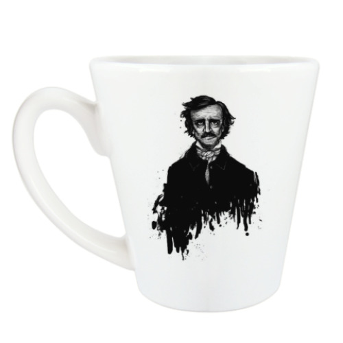 Чашка Латте с принтом Эдгар Аллан По