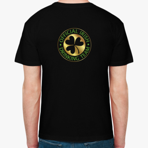 Футболка с принтом Drinking team