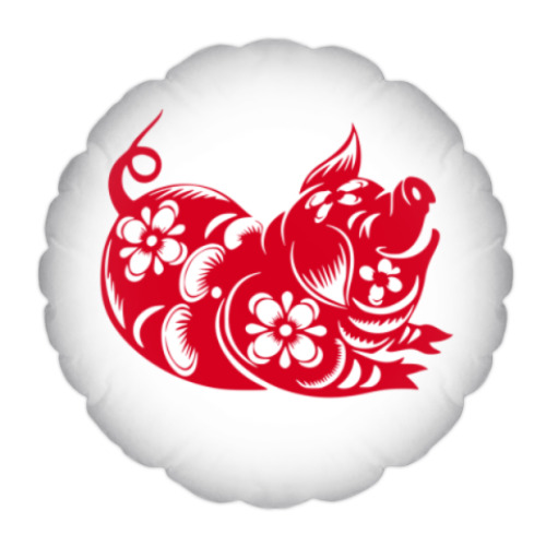 Подушка с принтом Символ года