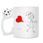 Кружка с футбольным мячиком