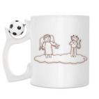 Кружка с футбольным мячиком