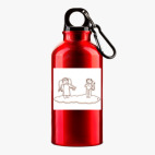 Металлическая бутылка 400 мл UV-DTF