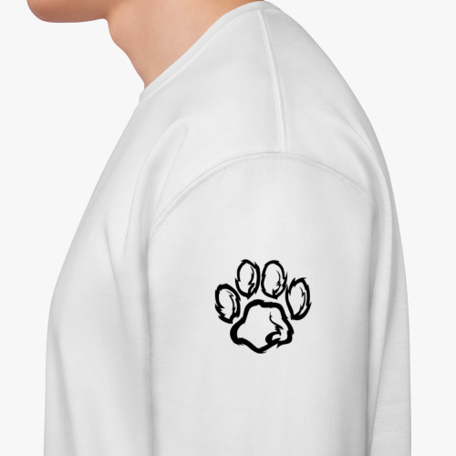 Свитшот с принтом Лапа домашнего улюбленця