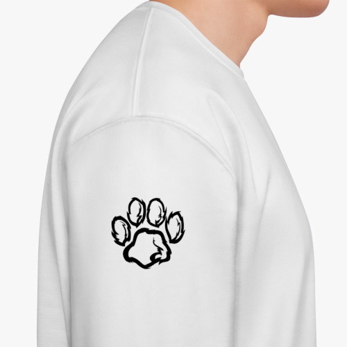 Свитшот с принтом Лапа домашнего улюбленця