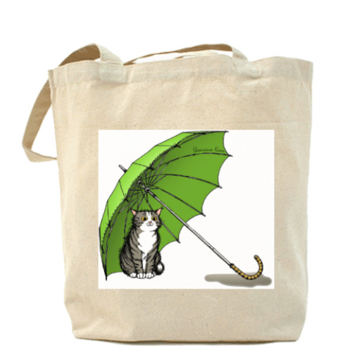 Сумка шоппер с принтом Мир меня любит