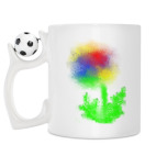 Кружка с футбольным мячиком