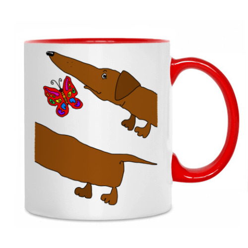 Кружка с принтом Такс