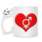 Кружка с футбольным мячиком