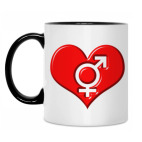 Кружка двухцветная