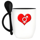 Кружка с ложкой