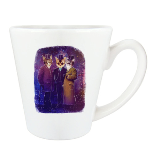 Чашка Латте Три космических кота