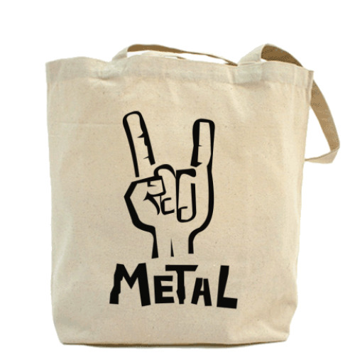 Сумка шоппер с принтом 'Metal'