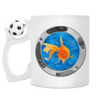 Кружка с футбольным мячиком