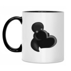 Кружка двухцветная