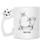 Кружка с футбольным мячиком