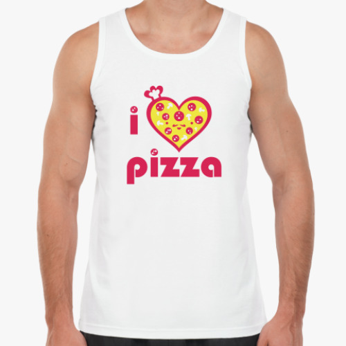Майка с принтом Я люблю пиццу