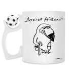 Кружка с футбольным мячиком