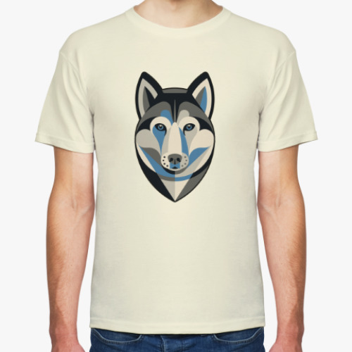 Футболка с принтом Хаски / Husky