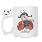 Кружка с футбольным мячиком