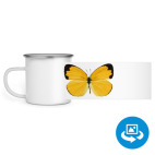 Кружка металлическая белая (круговая запечатка)