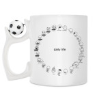 Кружка с футбольным мячиком