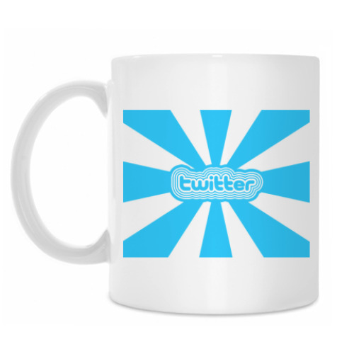 Кружка с принтом Twitter твиттер