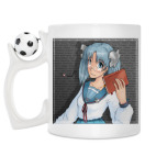 Кружка с футбольным мячиком