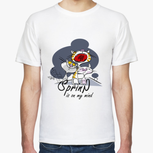 Футболка с принтом spring